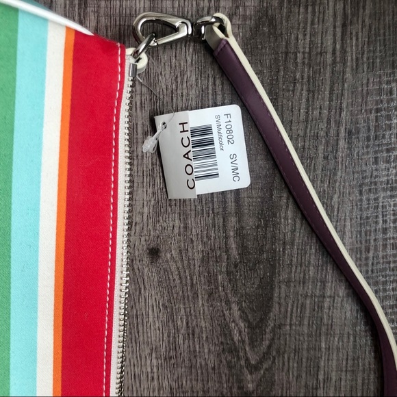 Coach Rainbow Striped Mini Bag - Picture 7 of 8